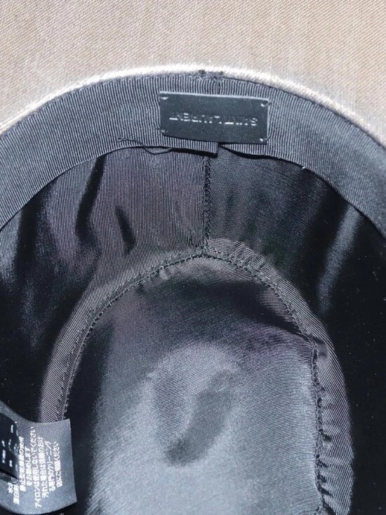 SAINT LAURENT Hat Canvas Gold Tone Auth main image 6